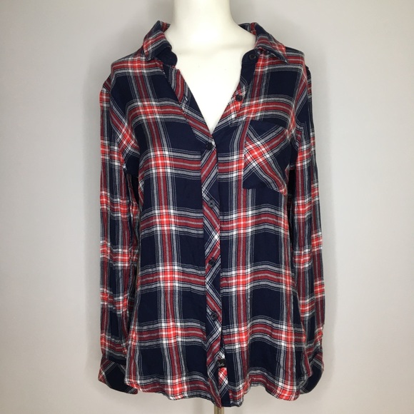 Rails Long Sleeve Plaid Button Down Shirt - Picture 1 of 8